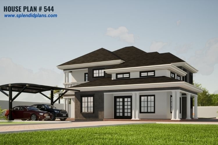 Special 5-bedroom duplex with high ceiling.